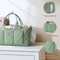 Baby Essentials Diaper Caddy Organizer – Portable Storage Basket with Shoulder Strap & Stroller Hooks, Splashproof Quilted Nursery & Car Tote, Gender Neutral Gifts for Baby Shower, Sage Green